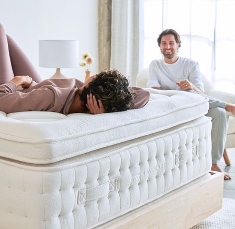 goop X Avocado Bed Collaboration | Avocado Green Mattress® Avocado Green Mattress, Avocado Mattress, Bed Showroom, Green Mattress, Luxury Mattresses, Model Shoot, Full Mattress, Sleep Routine, Side Sleeper