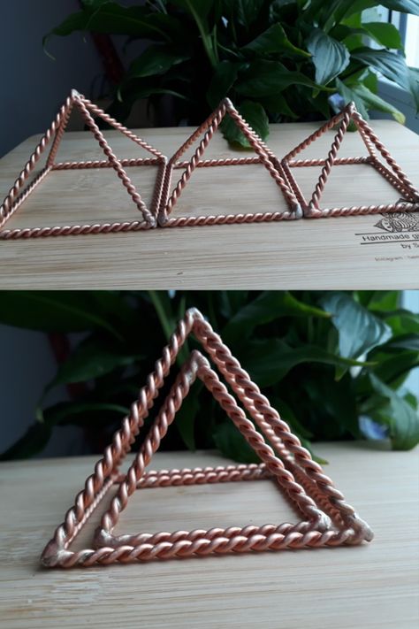 Tensor Energy Pyramid Giza Style. 
Material of pyramid: Pure copper Tensor Rings, Jewelry Homemade, Vibrational Healing, Copper Pyramid, Ljubljana Slovenia, Healing Vibrations, Healing Frequencies, Crystal Wand, My Dream