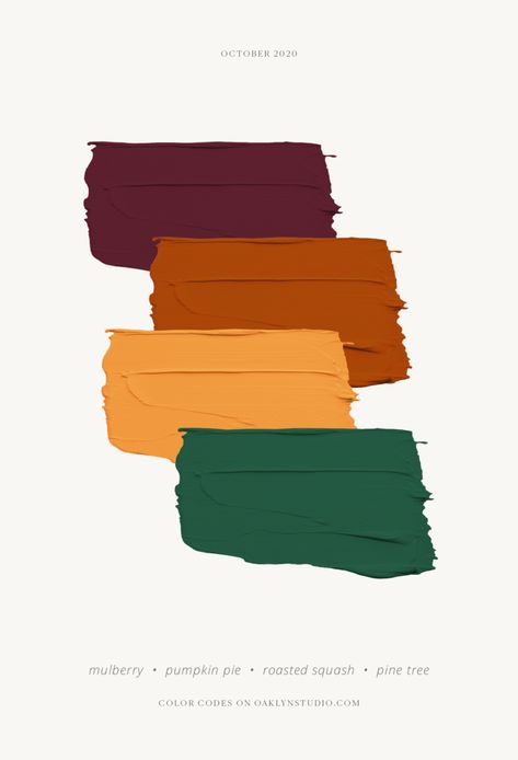 October Palette, 3 Colour Palette, Color Schemes Interior Design, 70s Color Scheme, Art Deco Color Scheme, 4 Color Palette, October Colors, 3 Color Schemes, Color Schemes Colour Palettes