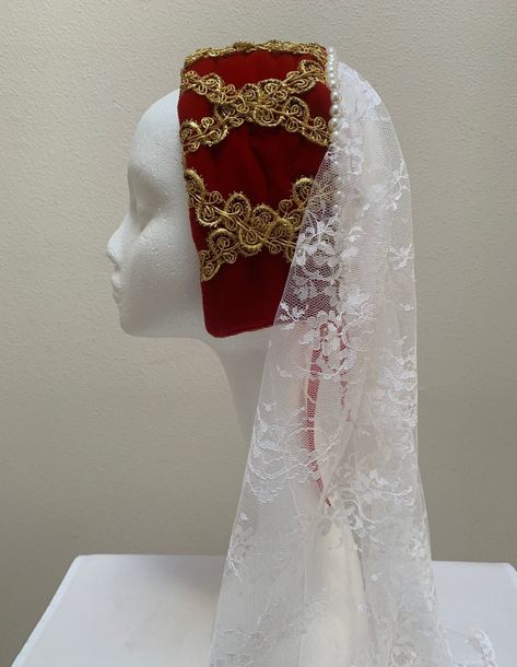 Medieval Hats Women, Hennin Hat, Tudor Headpiece, Medieval Veil, Medieval Headpiece, Medieval Headdress, Medieval Headwear, Medieval Fantasy Clothing, Medieval Crown