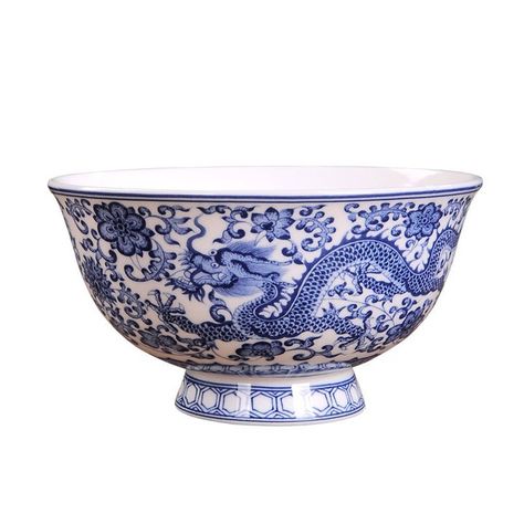 Unleash the elegance of the Orient in your dining experience with our Blue And White Porcelain Bowl Dragon Pattern Antique China Bowl. Embrace the timeless beauty of this exquisite piece. Blue And White Porcelain Bowl Dragon Pattern Antique China Bowl - $27.99 Click the link in our bio to shop now! #SeasonsChange #decor #Seasonal #trending #linkinbio #tiktokmademebuyit #OrientalElegance #DragonPattern #AntiqueChina #TimelessBeauty Ceramic Bowl Pattern, Chinese Bowls Ceramic, Dragon Pottery Painting, Chinese Pottery Pattern, Delft Patterns, Dragon Ceramics, Ceramic Dragon, Chinese Bowl, Dragon Bowl