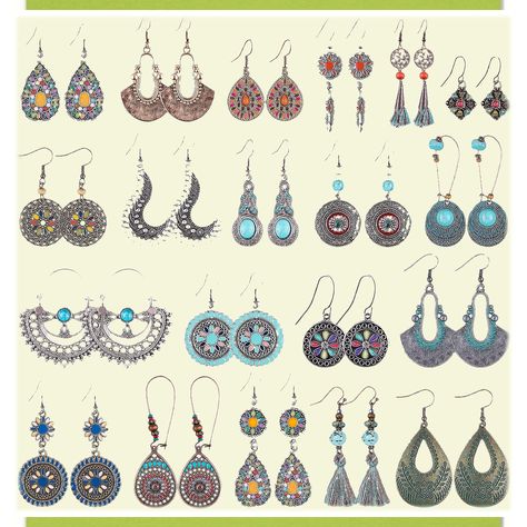 Duufin Bohemian Earrings Statement National