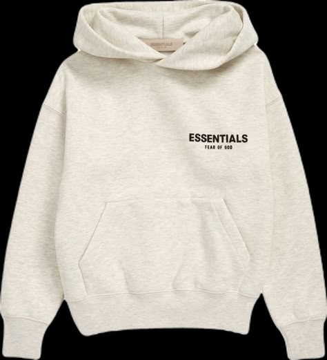 Fear of God Kids' Essentials Graphic Hoodie available at #Nordstrom White Essentials Hoodie, Hoodies Essentials, Fear Of God Essentials Outfit, Essentials Hoodie Outfit, Essentials Fear Of God Hoodie, Fear Of God Hoodie, Desired Wardrobe, Essentials Sweater, Essentials Sweatshirt