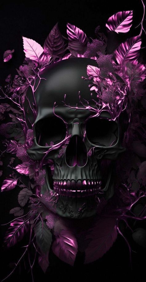 Sugar Skull Wallpaper, Colorful Skull Art, Black Skulls Wallpaper, Sugar Skull Artwork, Skull Art Drawing, Goth Wallpaper, Gothic Wallpaper, Skull Artwork, Dark Phone Wallpapers