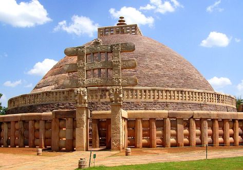 Great Stupa At Sanchi, Sanchi Stupa, Ancient Indian Architecture, History Of India, Indian Architecture, Ancient India, Rishikesh, Buddhist Temple, Lost City