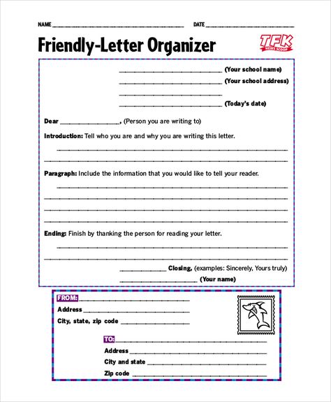 friendly-letter-format-kids Letter Template For Kids, Friendly Letter Template, Letter Writing Examples, Letter Format Sample, Persuasive Letter, Friendly Letter Writing, Printable Letter Templates, Business Letter Format, Letter Writing Template