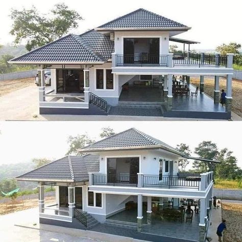 Farmhouse Philippines, Philippines Architecture, Modern Bungalow House Design, My Dream House, Bungalow Style House, Bungalow Style House Plans, Houses Ideas, Bacolod, Modern Bungalow House