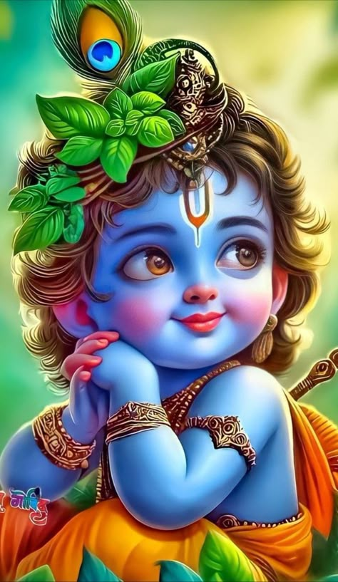 Gopal Krishna Drawing, Bal Krishna Photo Cute, Kanha Ji Painting, Baby Krishna Painting, Baby Krishna Drawing, Bal Krishna Drawing, Bal Krishna Images, Krishna Ji Images, Shree Krishna Drawing