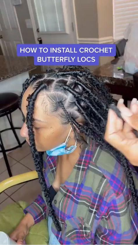 Crochet Butterfly Locs, Butterfly Locs Crochet, Cabello Afro Natural, Locs Crochet, Butterfly Locs, Faux Locs Hairstyles, African Hair Braiding Styles, Box Braids Hairstyles For Black Women, Braided Cornrow Hairstyles