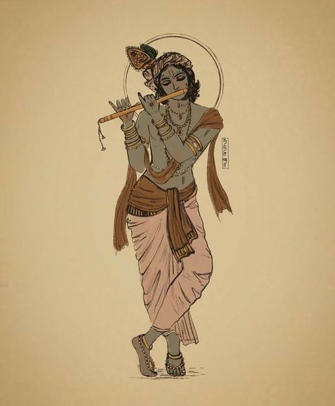 Eternal Aesthetic, Hare Krishna Hare Krishna, Krishna Drawing, God Artwork, Krishna Krishna, Happy Janmashtami, Peace Illustration, Vedic Art, Hinduism Art