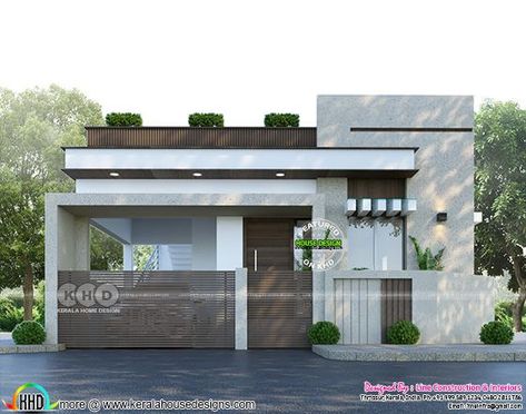 1 Floor Elevation Design Modern, Single Floor Modern Elevation, House Elevation Ground Floor, 40 Feet Front Elevation Modern, Front Elevation Designs Modern Ground Floor, Ground Floor House Elevation, 20 Feet Front Elevation Modern, Ground Floor House Design, Single Floor House Design Modern