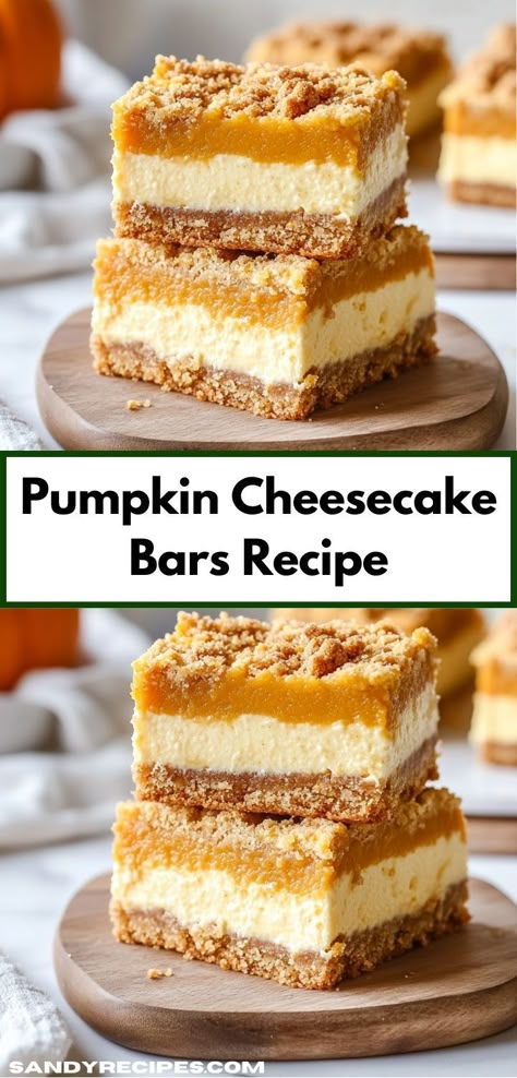 Searching for a family-friendly dessert idea? These Pumpkin Cheesecake Bars offer a harmonious blend of pumpkin and cream cheese, making them a hit with both kids and adults during holiday gatherings. Pumpkin Cheesecake Bars Recipe, Pumpkin Pie Cheesecake Bars, Alcoholic Recipes, Pumpkin Cheesecake Bars, Pumpkin Pie Cheesecake, Pumpkin Cheesecake Recipes, Pumpkin Pie Mix, Cheesecake Bar Recipes, Pumpkin Recipe