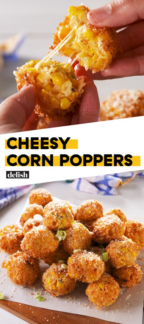 Hush Puppies Recipe, Appetizer Party, Cheese Appetizer, Cheesy Corn, Corn Cheese, Corn Fritters, Dinner Appetizers, Corn Recipes, Hush Puppies