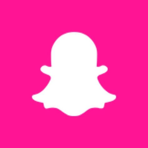 Snapchat Logo Pink, Hot Pink Snapchat Icon, Pink App Icon Snapchat, Pink Snapchat Icon, Hot Pink Tiktok Icon, App Icon Hot Pink, Pink Snapchat, Organizations Ideas, Snapchat Logo