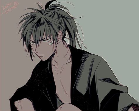 Hijikata Toshiro Fanart, Toshiro Hijikata, Gintama Fanart, Hijikata Toshiro, Oc Board, Gin Tama, Gin, Anime Guys, Long Hair