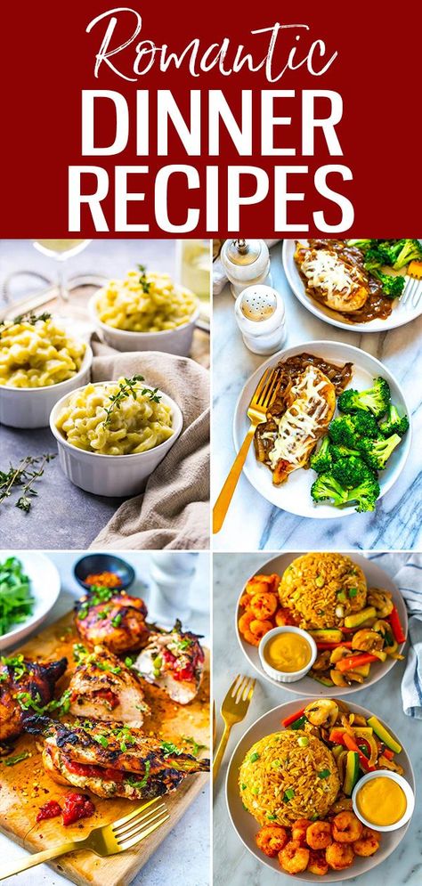 Meals Husbands Love, Romantic Pasta Dinner For Two, Healthy Romantic Dinner For Two, Fancy Date Night Dinner Recipes, Date Meals At Home, Couples Dinner Ideas, Cooking For Boyfriend, Dinner Recipes Date Night, Cozy Date Night At Home