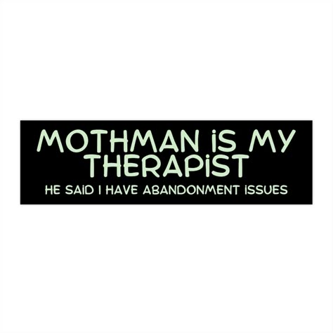 Funny Mothman Bumper Sticker, I Brake for Cryptids Bumper Sticker Funny, Mothman Stickers - Etsy Funny Bumper Stickers Gen Z, Weird Bumper Stickers, Bumper Sticker Aesthetic, Funny Car Bumper Stickers, Jay Baruchel, Sticker Inspiration, Car Deco, Funny Bumper Stickers, How To Meditate