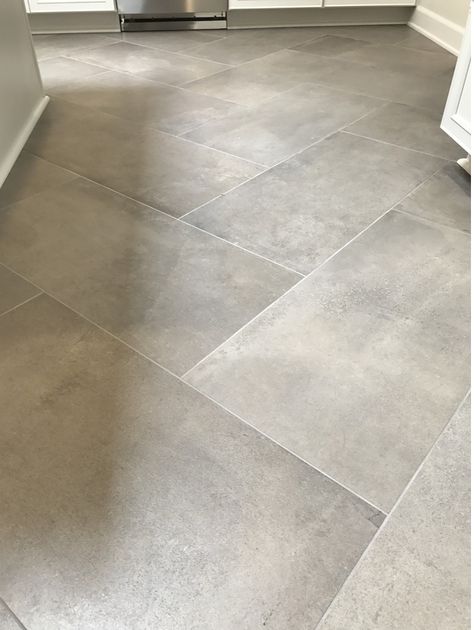 large tile herringbone - Inspired Remodels Large Tile Herringbone, Kitchen Floors, Large Tile, Exterior Remodel, Remodels, Kitchen Flooring, New Kitchen, Lobby, Home Remodeling