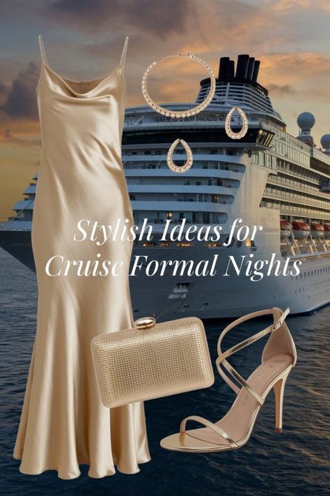 Complete Guide (with Packing Tips) for Cruise Formal Night Outfits Packing Tips For Cruise, Wrinkle Free Packing, Cruise Formal Night, Dark Suit, Dinner Suit, Smart Outfit, Cruise Outfits, Comfy Dresses, Wearing Clothes