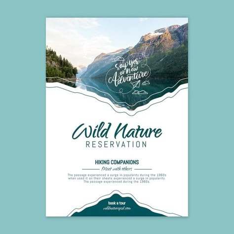 Photo Flyer Design, Ecotourism Poster, Poster Design Nature, Nature Poster Design, Posters Nature, 보고서 디자인, Poster Nature, Nature Poster, Desain Buklet