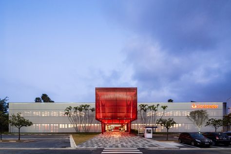 Factory Facade, Red Architecture, Factory Architecture, Floating In Space, Layout Architecture, Architecture Office, Facade Architecture, Fire Station, Facade Design