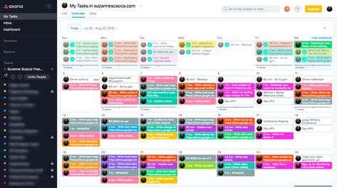 Asana Calendar Asana Organization, Project Organization Templates, Asana Templates, Project Manager Dashboard, Calendar Management Virtual Assistant, Excel Planner Time Management, Content Calendar Template Excel, Project Management Templates Excel, Asana Project Management