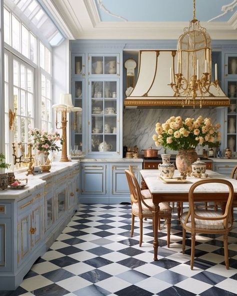 Victorian Kitchen, Pink Cottage, French Country Kitchen, Kitchen Inspiration Design, French House, Dream House Decor, Beautiful Kitchens, Kitchen Style, Dream Home Design