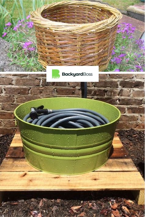 Although expandable hoses are fantastic, they can't be left laying around your yard and cluttering your outdoor tap. Here are 10+ DIY expandable hose storage ideas you'll definitely like! Outdoor Hose Storage Ideas, Hose Storage Ideas, Outdoor Tap, Garden Hose Storage, Outdoor Path, Hose Storage, Christmas Gathering, Traditional Garden, Diy Garden Decor