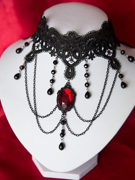 Kalung Choker, Anting Manik, Gothic Choker, Black Lace Choker, Gothic Chokers, Lace Choker, Stone Choker, Gothic Victorian, Goth Jewelry