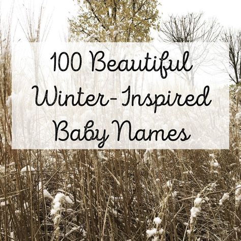 100 Beautiful Winter-Inspired Baby Names | The Friendly Fig Winter Names Girl, Winter Nursery Theme, Names That Mean Snow, Winter Baby Names, Winter Names, 4th Pregnancy, Rustic Boy Names, Christmas Baby Names, Baby Preparation