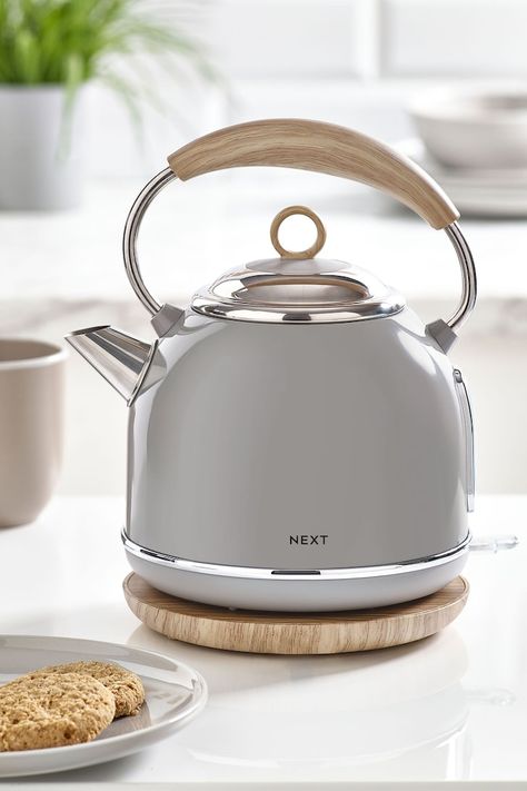 Dorm Things, Modern Kettles, Cashmere Kitchen, White Kitchen Accessories, Sage Green Kitchen, Kitchen Utensil Organization, Green Kitchen Cabinets, Kettle And Toaster, Presents For Best Friends