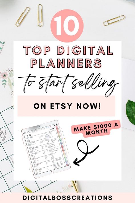 Selling Digital Planners On Etsy, Printables To Sell Ideas, Digital Print Ideas Etsy, Selling Planners On Etsy, Digital Planner Etsy, Digital Printables Ideas, Etsy Template Ideas, Digital Planner Ideas Layout, Etsy Digital Products Ideas