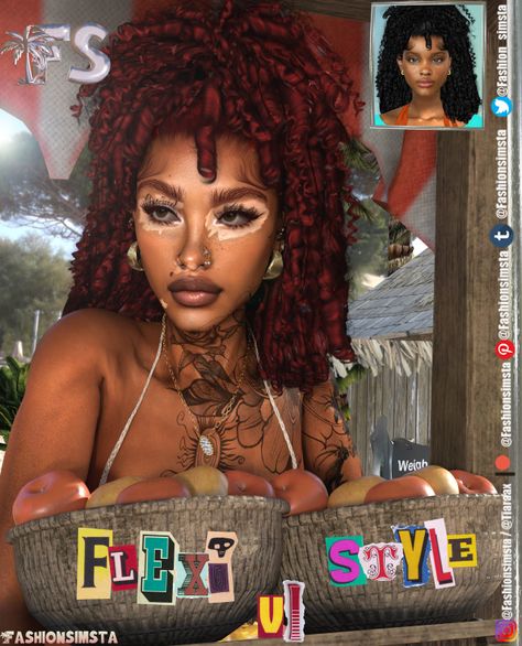 [EARLY ACCESS] - Flexi Rod style V1 Afro Hair Sims 4 Cc, Sims 4 Tattoos, Sims 4 Black Hair, Sims 4 Cas Mods, Free Sims 4, The Sims 4 Packs, Sims 4 Game Mods, Sims 4 Body Mods, Sims 4 Cc Skin