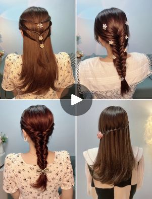 Self Hairstyle, Front Hair Styles Easy, Birthday Parties For Girls, Hair Staly, Lengths Of Hair, Basic Ponytail, Boost Your Self Esteem, Back Hairstyle, Short Hair For Kids