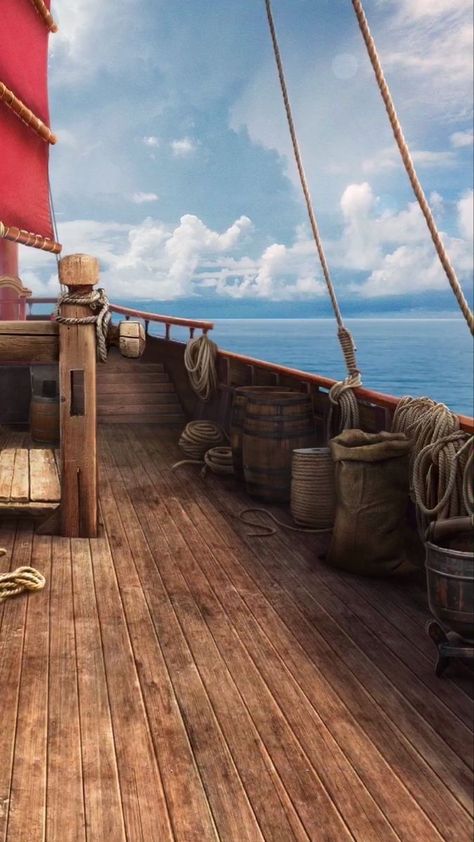 Anime Pirate, Pirate Boats, A Darker Shade Of Magic, Episode Backgrounds, Pirates Cove, Pirate Art, Scenery Background, Ship Drawing, Visual Aesthetics