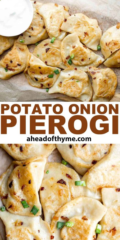 Small Batch Pierogi, Potato And Onion Perogies, Russian Perogies Recipe, Homemade Perogies Recipe, Deep Fried Perogies, Perogie Filling Ideas, Perogies Dough Recipe, Perogies Recipe Frozen, Pierogi Filling Recipes