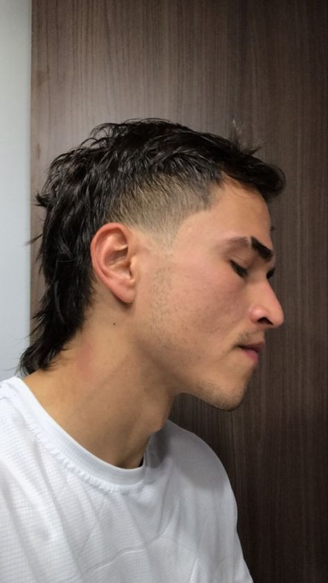 Straight Haired Mullet Men, Skin Fade Mullet Men, European Mullet Hair Men, Fukuhilla Hair Men, Mullet Hairstyle Boys, Short Mullet Mens Straight, High Fade Mullet, Mohawk Mullet Mens, Men’s Mullet Haircut