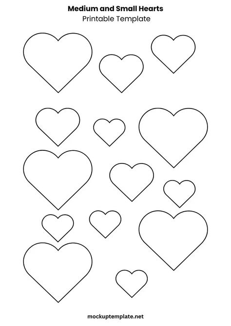 30+ Best Free Printable Heart Templates ( PDF ) Free Heart Printables, Free Printable Hearts, Valentine Templates Free Printable, Heart Templates Free Printables, Foldable Templates, Foldables Templates, Heart Shapes Template, Printable Heart Template, Triangle Template