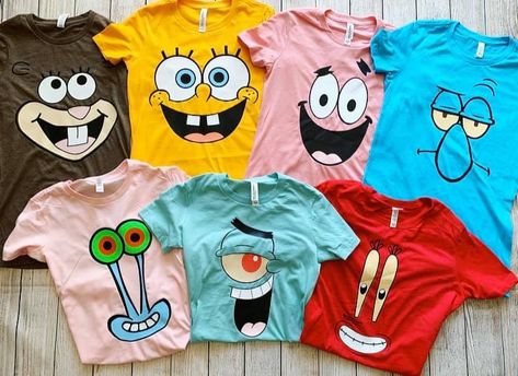 Spongebob Shirt Ideas, Spongebob Birthday Party Outfit, Spongebob Birthday Shirt, Sponge Bob Birthday Party Ideas, Spongebob Party Ideas, Spongebob Birthday Party Decorations, Spongebob Shirt, Spongebob Birthday Party, 17th Birthday Ideas