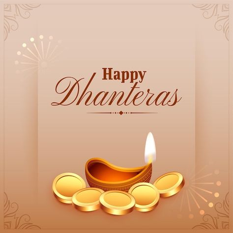 Bright happy dhanteras festival backgrou... | Free Vector #Freepik #freevector #shubh-dhanteras #dhanteras #happy-dhanteras #dhanteras-background Happy Diwali Hd Wallpaper, Dhanteras Wishes Images, Dhanteras Wishes, Happy Dhanteras Wishes, Happy Raksha Bandhan Wishes, Happy Dusshera, Friendship Day Wishes, Diwali Message, Janmashtami Wishes