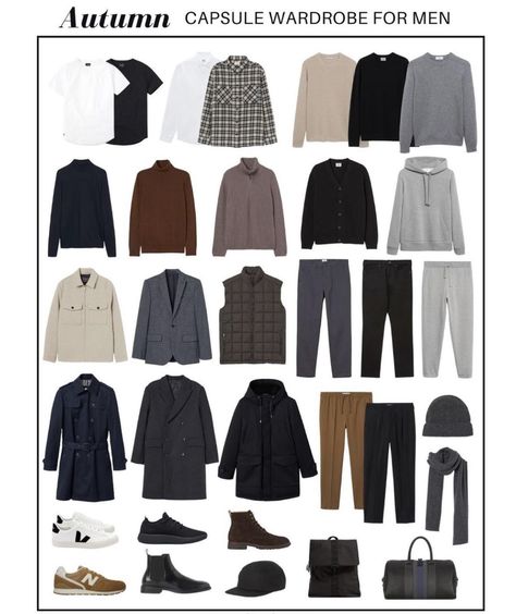 Man Capsule Wardrobe Business, Dark Academia Capsule Wardrobe Men, Men Wordrobe Capsule, Men’s Travel Capsule Wardrobe Fall, Men’s Capsule 2024, Men’s Capsule Wardrobe Fall 2024, Mens Outfits Dressy, Wardrobe For Men, Autumn Capsule Wardrobe