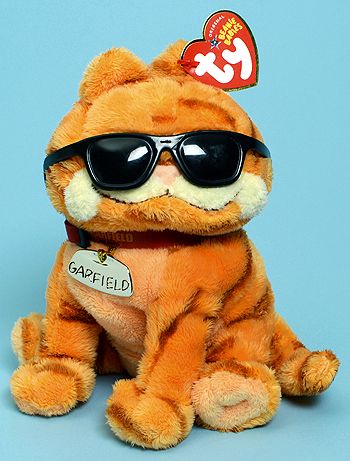 Cool Cat - Ty Beanie Babies Garfield Reference, Garfield Stuffed Animal, Cartoon Garfield, Garfield Images, Garfield Cartoon, Piskel Art, Garfield Cat, Original Beanie Babies, Ty Beanie Boos