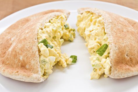 Egg Salad Pita Recipe: Egg Salad Pita Homemade Pita Bread, Pita Bread Recipe, Pita Recipes, Easy Egg Salad, Pita Sandwiches, Pita Pockets, Fall Menu, Hand Pie, Egg Salad Sandwiches