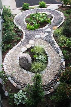 Reflexology Paths, Foot Paths, Stone Paths, Reflexology Garden, Side Yard, Reflexology Footpaths, Path Reflexology Reflexology Path, Outdoor Fire Pit Seating, Fire Pit Decor, Fire Pit Lighting, Modern Fire Pit, Asian Landscape, Healing Garden, Sensory Garden, Stone Fire Pit