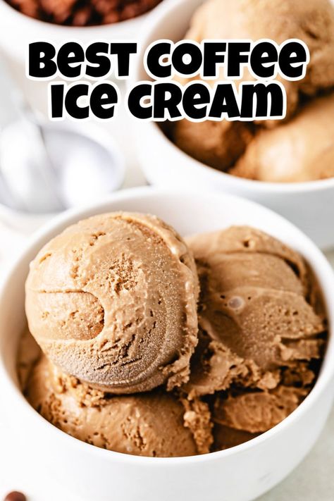 Ice cream in a bowl. Poor Man’s Ice Cream, Coffee Ice Cream Recipe For Machine, Coffee Ice Cream Ninja Creami, Ninja Creami Coffee Ice Cream Recipe, Homemade Coffee Ice Cream, Homemade Ice Cream Recipes Machine, Cold Brew Concentrate, Coffee Ice Cream Recipe, Ice Cream Recipes Machine