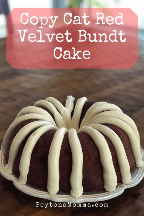 Baileys Cream, Red Velvet Bundt, Red Velvet Bundt Cake, Bundt Recipes, Red Velvet Recipes, Nothing Bundt, Red Velvet Cake Recipe, Velvet Cake Recipes, Nothing Bundt Cakes