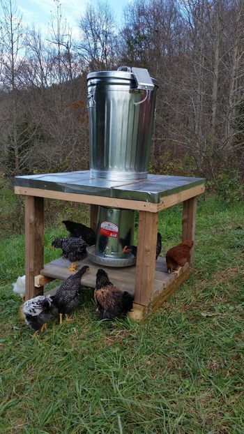 Started with a Moultrie deer feeder that has multiple feeding times and adjustable feed duration.... Diy Garbage Can, Farm Life Aesthetic, Aesthetic Farm, Chicken Feeder Diy, Hunting Ideas, Deer Feeders, Chicken Roost, Poultry Feeders, Can Chicken