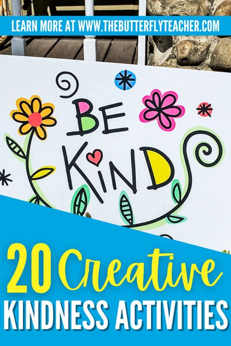 Looking for fresh ways to teach kindness? Our blog post, 20 Creative Kindness Activities for the Classroom, offers a treasure trove of ideas. These activities are designed to inspire kindness and positivity in elementary students, making learning experiences both meaningful and enjoyable. World Kindness Day Activities Kids Art, Kindness Sensory Activities, Kindness Activities For Middle Schoolers, Ideas For Kindness Week, Maybe Something Beautiful Activities, Kindness Toddler Crafts, Spreading Kindness At School, School Kindness Ideas, World Kindness Day Crafts For Kids