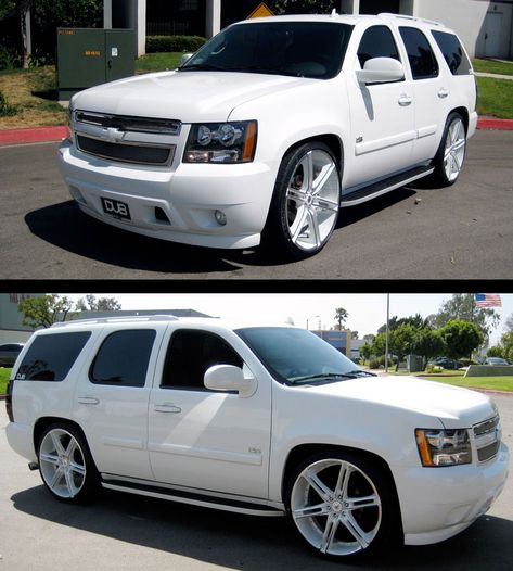 White Tahoe, Chevy Tahoe Ltz, Chevy Tahoe Z71, 2014 Tahoe, 2007 Chevrolet Tahoe, Luxury Helicopter, Gmc Denali, Truck Rims, Chevy Trucks Silverado