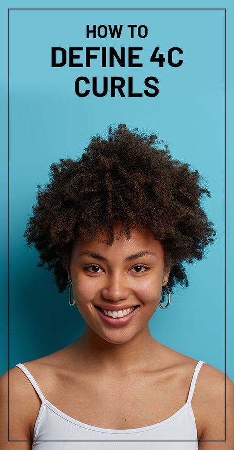 Define 4c Curls, Defined Curls Natural Hair, 4c Hair Type, Types Of Curly Hair, 4a Hair Type, 4c Curls, Black Hair Curls, Natural Curly Hair Care, Medium Natural Hair Styles